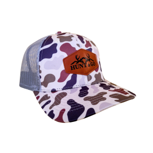 Cap Leather patch - White Camo